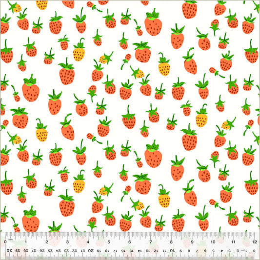 Heather Ross Studio Edit Red Strawberries