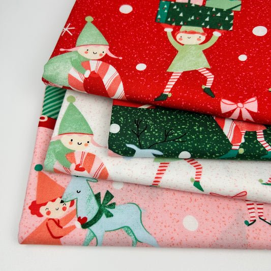 Tiny Christmas Elves FQ Bundle
